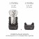 Car Seiger Siger "Smart", group 2/3, 15-36 kg, 3-12 years old, gray-beige giraffe