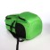 Folding backpack on lightning from textiles, 5 pockets, green color
