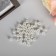 Astra beads 8 mm, set 25 grams, white