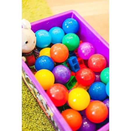 Balls for a dry pool with a pattern, ball diameter 7.5 cm, set 30 pieces, multi -colored-8