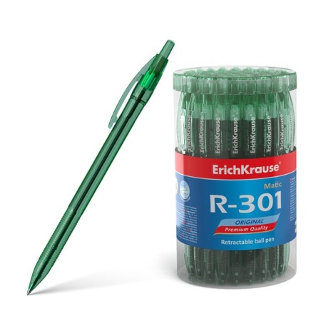 Handle Automatic Erich Krause R-301 Original Matic, node 0.7 mm, green ink green