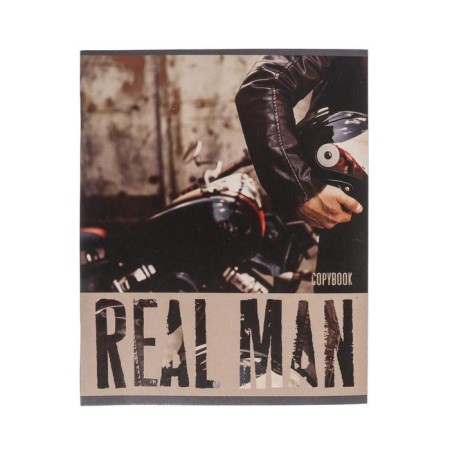 Notebook of 48 sheets in Calligrata Real Man, covered Cardboard, OFSET block, mix-2