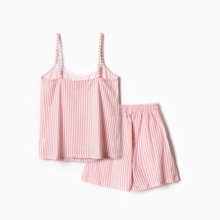 Female pajamas (T -shirt/shorts), pink color, size 48-3