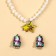 Earrings Clips and New Year's beads “Magic Girl” for the New Year, 11 x 14 cm