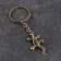 Souvenir-cranes "Lizard", brass, amber