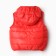 Warm vesty vest, red color, height 86-92 cm