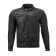 Leather jacket Moteq Arsenal, men's, size s, black
