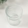 Bank for candles glass "inclined lines" transparent 200 ml 7.5x7.5x8.2 cm