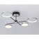 LED ceiling LED with Ambrella Light, Linetech, FL5151, 4200LUM, 3000-6400K, black color, chrome