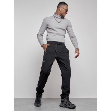 Warm pants, size 56, black color-15