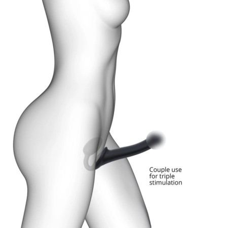 Strapon Strap-on-Me Semi-Raalistic bearing, Black M, 18 cm-3