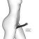 Strapon Strap-on-Me Semi-Raalistic bearing, Black M, 18 cm