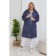 Cardigan female, size 54, blue color