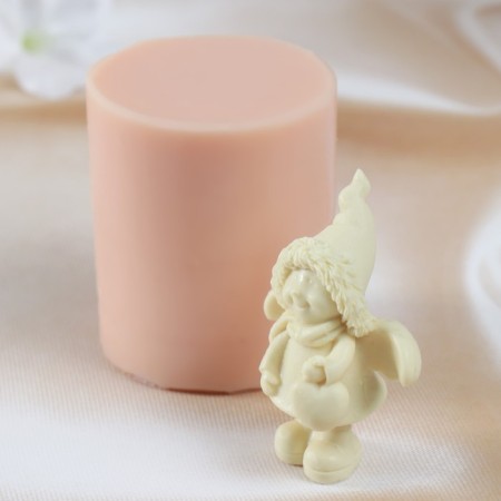 Silicone Mold "New Year's Angel" product 6.7x5.2x3.3 cm-3