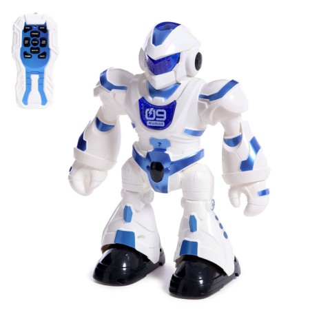 Robot radio -controlled "dancer", light and sound effects, works on batteries, red color
