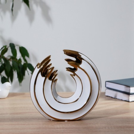 VAZA Ceramics Table "Mandy" 19 cm, white