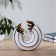 VAZA Ceramics Table "Mandy" 19 cm, white