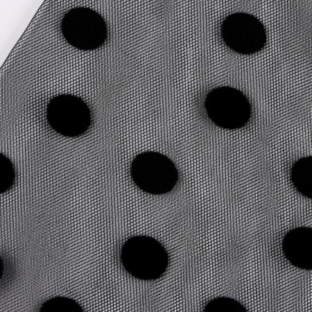 Carnival accessory, socks, black in polka dots-5