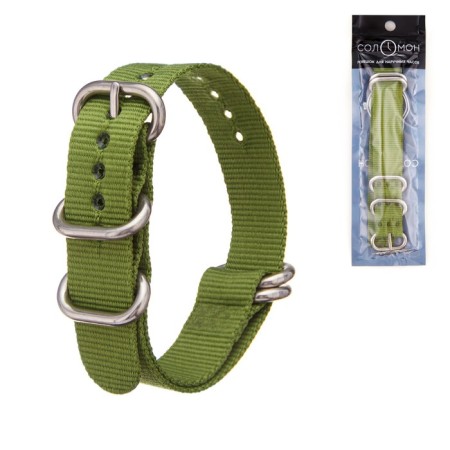 Solomon watch strap, 18 mm, l-27 cm, green