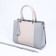 Lightning tout bag, outer pocket, long belt, gray color