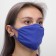 Mask for the face is reusable of 100 % cotton, 2-layer, blue, 19 x 13 cm