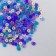 Glass 8/0 "Matte translucent. Melange blue-violet" 10 g