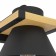 Bra MacCles, 1x15W, E27, H150, steel, wood, black, brown
