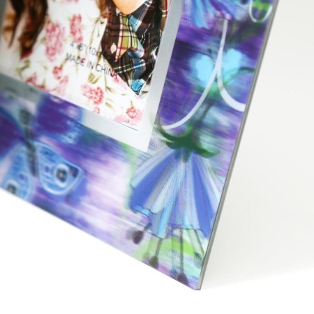 Photo frame 3D 10x15 cm "Lilac flowers and butterflies" 23x18 cm-2