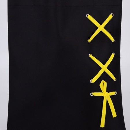 Shoper with tape, black color, 35 x 1 x 40 cm-4
