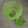 Flower pot with the pallet "Christina" is large, alabaster green 1.8 liters