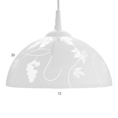 Lumber cap "Grapeye vine" 1 lamp White E27 40W d.250-6