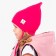 Hat for the girl is single-layer, Fuchsia color/Bunny, size 50-54