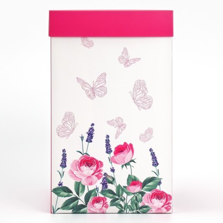 Gift folding box with 3D effect, packaging, “the most beautiful”, 18 x 14 x 23 cm-4