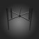 The floor lamp ST LUCE. SL1050.515.01. Burasca. 1x40 W, E27, 38x38x92 cm, black color