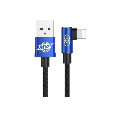Baseus cable, MVP Elbow Type, Lightning - USB, 2 A, 1 m, corner, blue-2