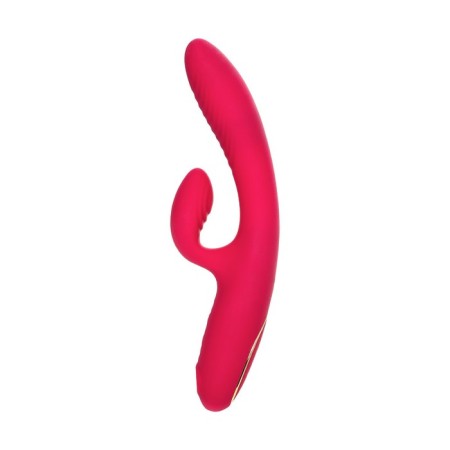 Vibrator with vacuum-wave stimulation Jos Enila, silicone, pink color, 23 cm-1