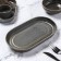Porcelain Oval Magistro Urban, 450 ml, 24 × 13.7 × 2.7 cm, gray color