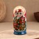 Matryoshka "Berry", Blue scarf, red dress, 5 doll, 16 cm