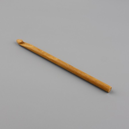 Knitting hook, bamboo, d = 8 mm, 15 cm-2