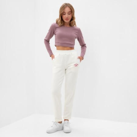 Women's pants Minaku: Sporty & Sty! Milk color, rr 48-1