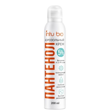 Aerosol cream for hand and body Intu Bio Panthenol, 200 ml