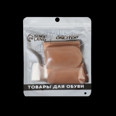 Correctors - dividers for thumbs, cuff, silicone, 3.5 × 2.5 cm, pair, beige color-3