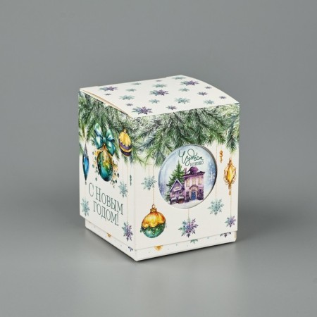 New Year's Bonbonniere “Snow Shar”, 6.2 x 7 x 6.2 cm, New Year