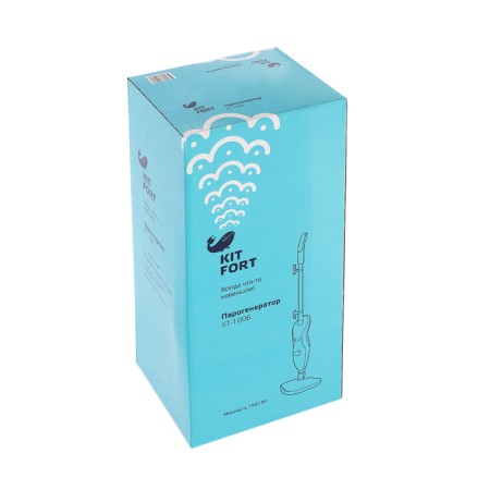 Steam mop KitFort KT-1006, 1500 W, 450 ml, cord 5 m, black and white-9
