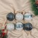 Set of balls plastic D-8 cm, 6 pcs "Xavier" Assorted, white-blue