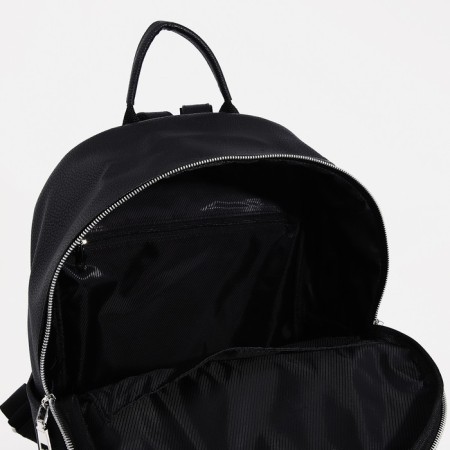 A backpack on a zipper, Medvedkovo, 2 external pockets, black color-4