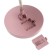 Cosmetic mirror Energy EN-758, LED backlight, D = 15 cm, 4HAAA (not in the kit), pink