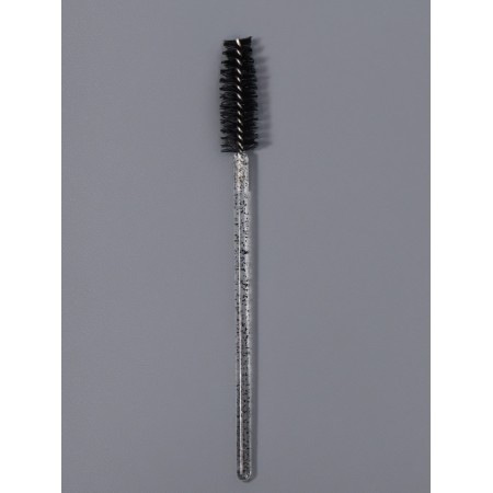 Brushes for eyebrows and eyelashes, set - 50 pcs, 9.5 cm, black/transparent color-3