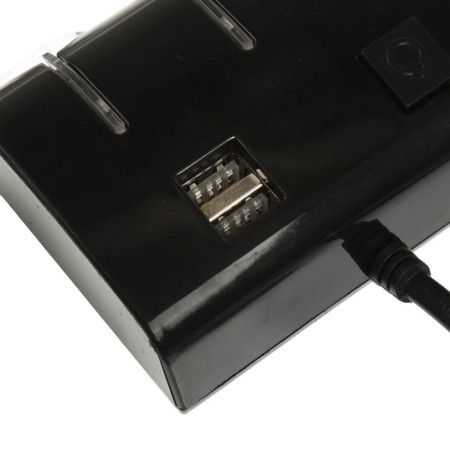 Smuster Rapper, 3 Nests, 2 USB 1 A, 60 W, 12/24 V, backlight, wire 70 cm-3
