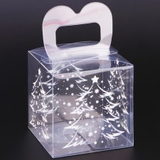New Year. Box gift New Year folding PVC 